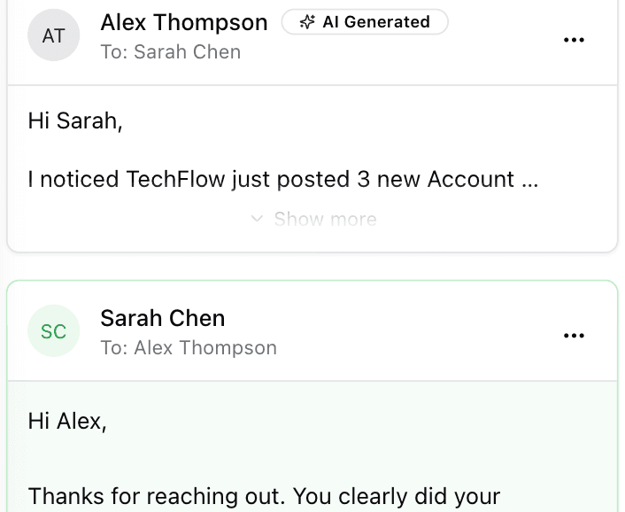 AI conversation mobile interface